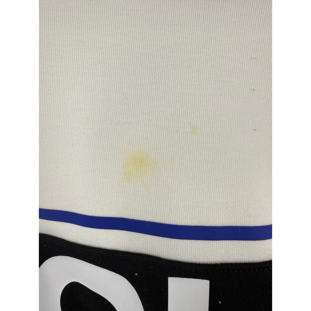 Polo Ralph Lauren Womens White Colorblock Logo Graphic Hoodie Sweatshirt Large - Picture 5 of 9